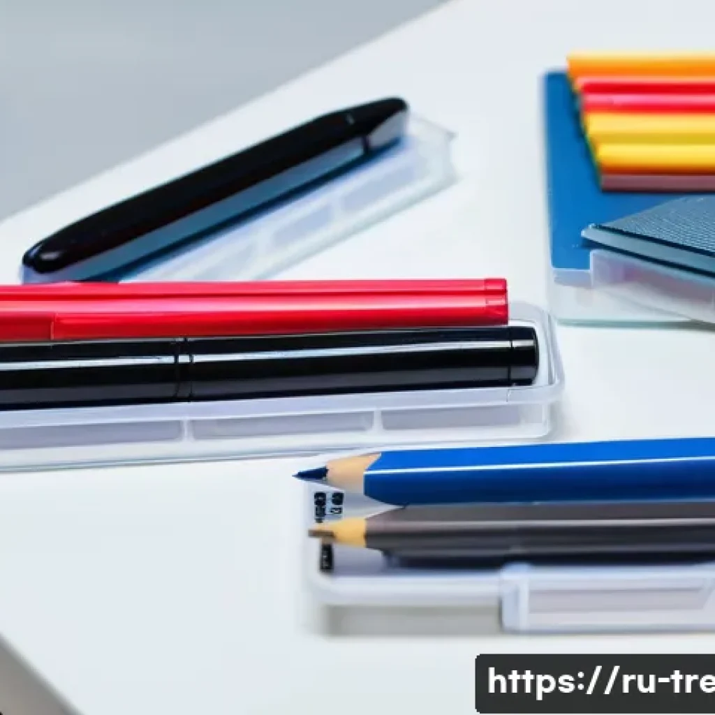 독서지도사 실기시험 준비물 - A neatly organized exam desk featuring various writing supplies: multiple reliable pens in different...